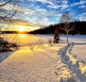 Kashmir Winter Landscape